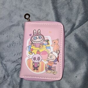 Pink Cartoon Character Wallet